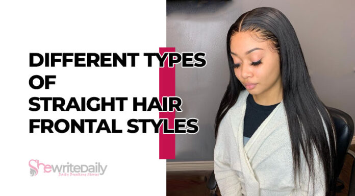 Different Types of Straight Hair Frontal Styles